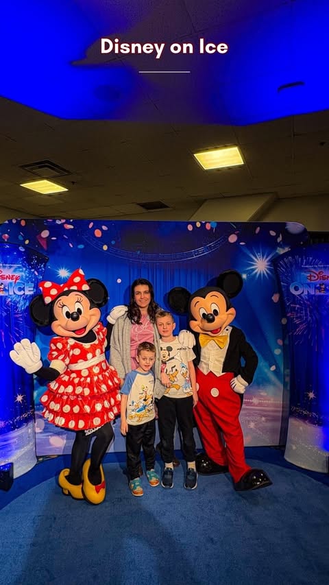 Instagram post by @theblissfulmomma for Disney On Ice. Caption reads: [...] a little magic into your life with....