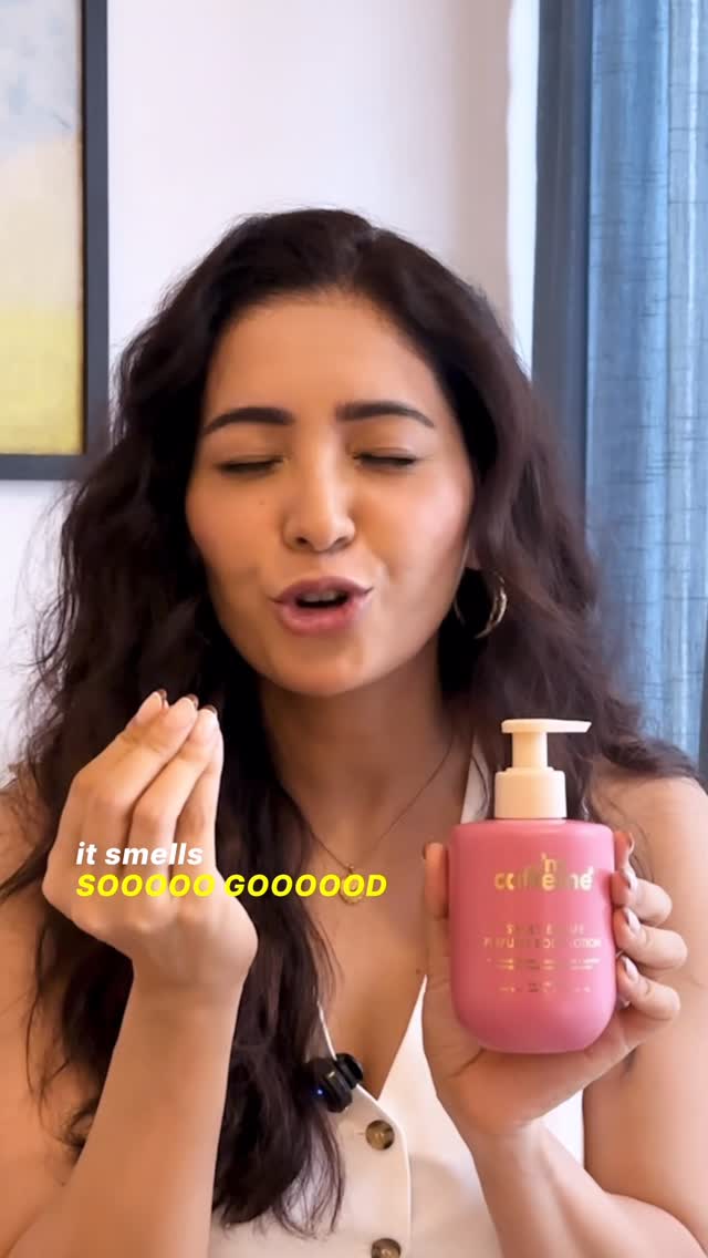 Instagram post by @ashanegi for mCaffeine. Caption reads: Wanna smell like a Goddess? 
Then you need this 2....