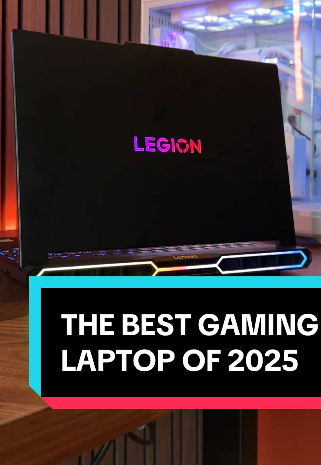 TikTok post by @yorrriiick for AMD. Caption reads: [...] Legion Pro 7, which is advanced by @AMD....