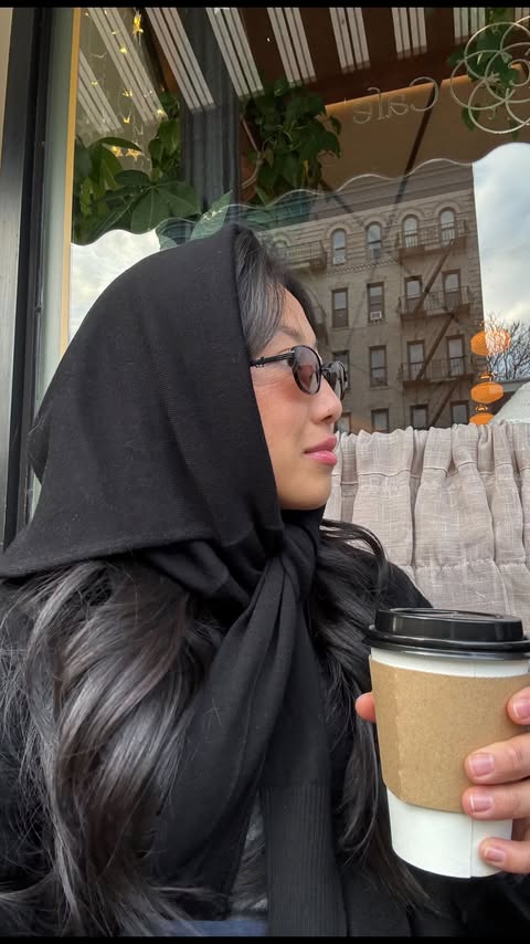 Instagram post by an influencer for Banana Republic. Caption reads: [...] warm and 100% merino wool @bananarepublic....