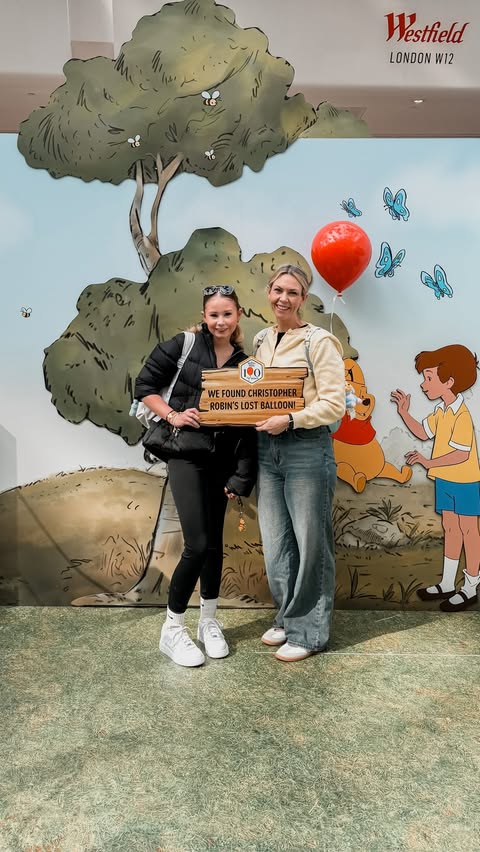 Instagram post by @dream1ncolour for Westfield London. Caption reads: [...] to the Winnie the Pooh pop up at....
