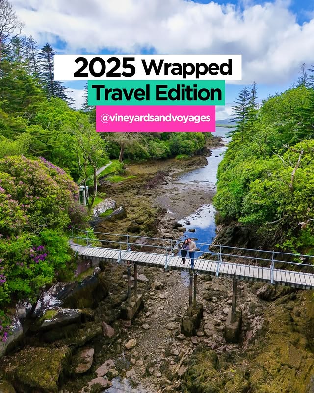 Instagram post by @vineyardsandvoyages for Norwegian Cruise Line. Caption reads: 2025, what a year!✨

This one took me farther than....