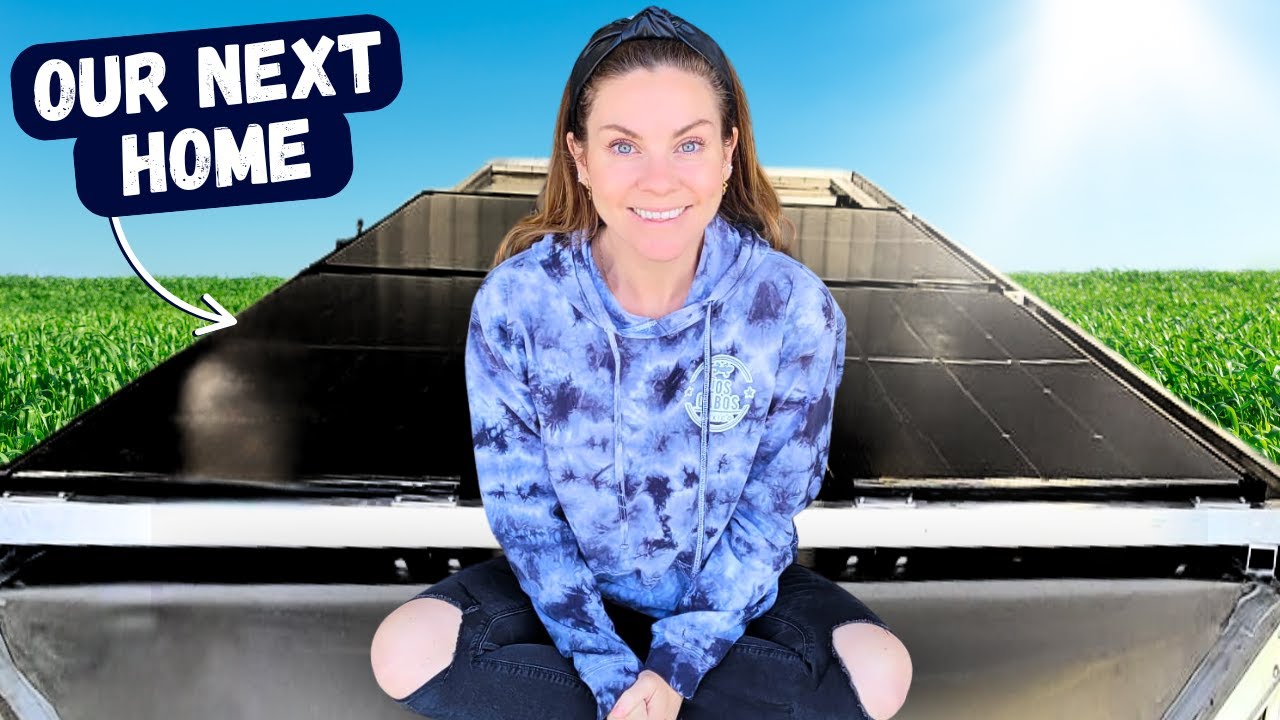 YouTube post by @FnAVanLife for BougeRV. Caption reads: We're Building the ULTIMATE Off-Grid Set Up (Cargo....