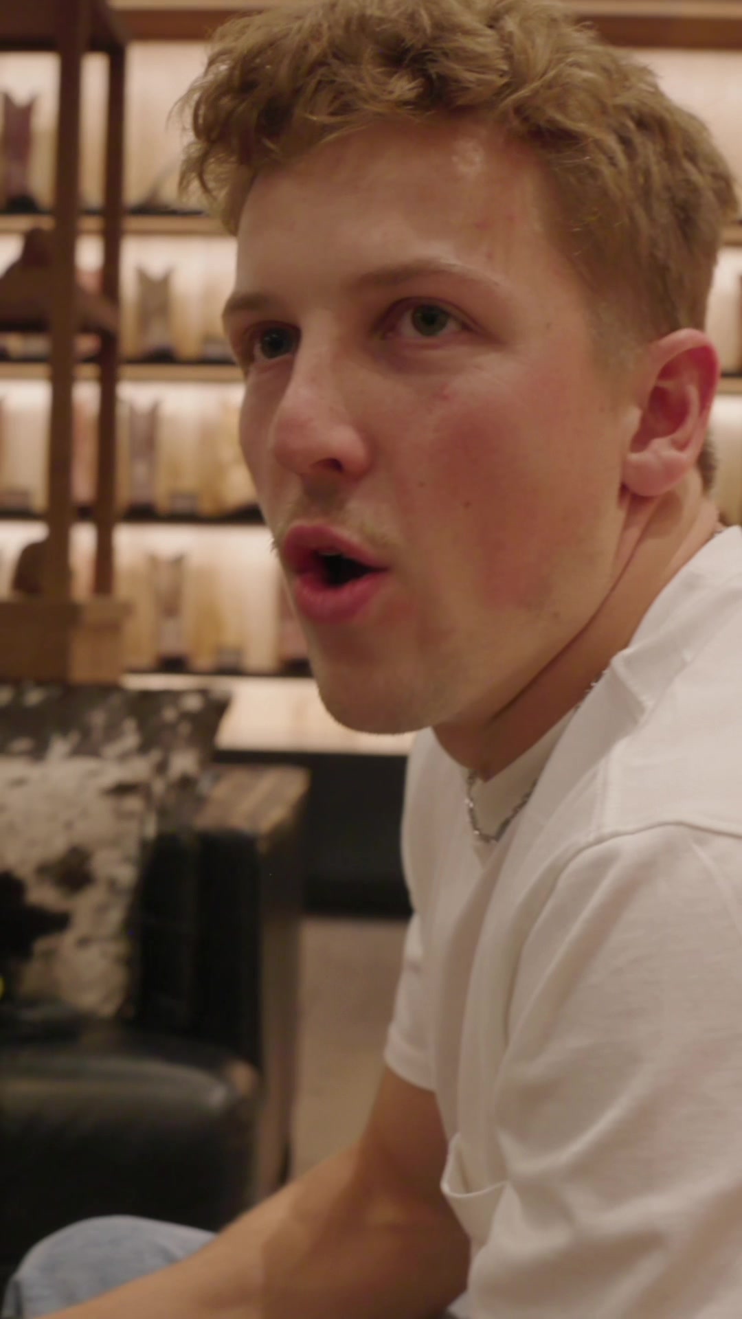 TikTok post by @liam_lawson30 for Tecovas. Caption reads: Can’t come to Austin without hitting up @tecovas....