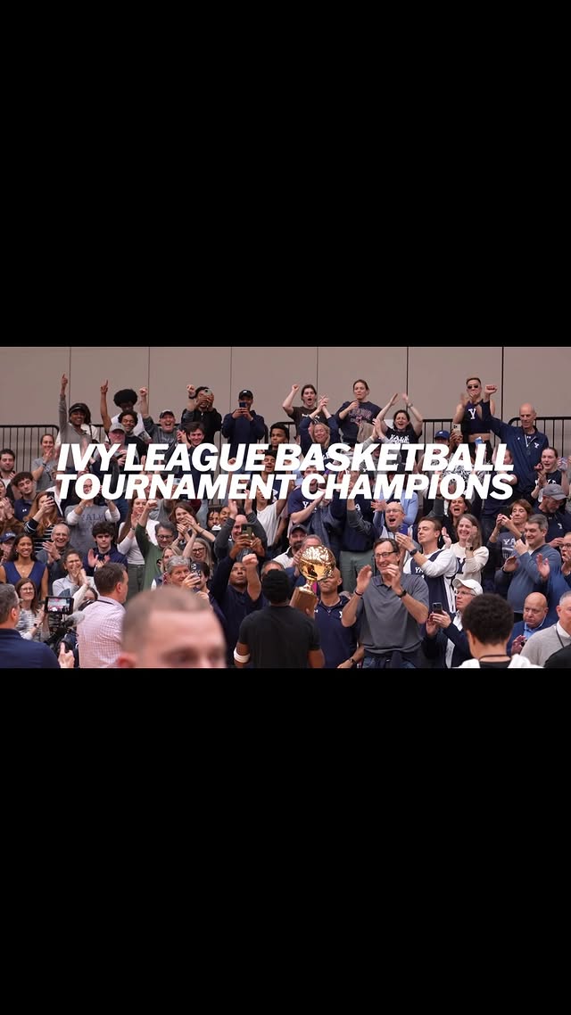 Instagram post by @ivyleague for TIAA. Caption reads: [...] Congrats, Bulldogs! 🌿🏀 #IvyMadness | @tiaa.