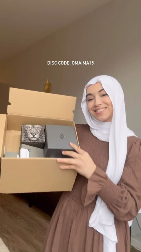 Instagram post by @im.omaimaaa for Trendhim. Caption reads: Link in bi0 🫶🏻
Disc code: OMAIMA15
@trendhim.