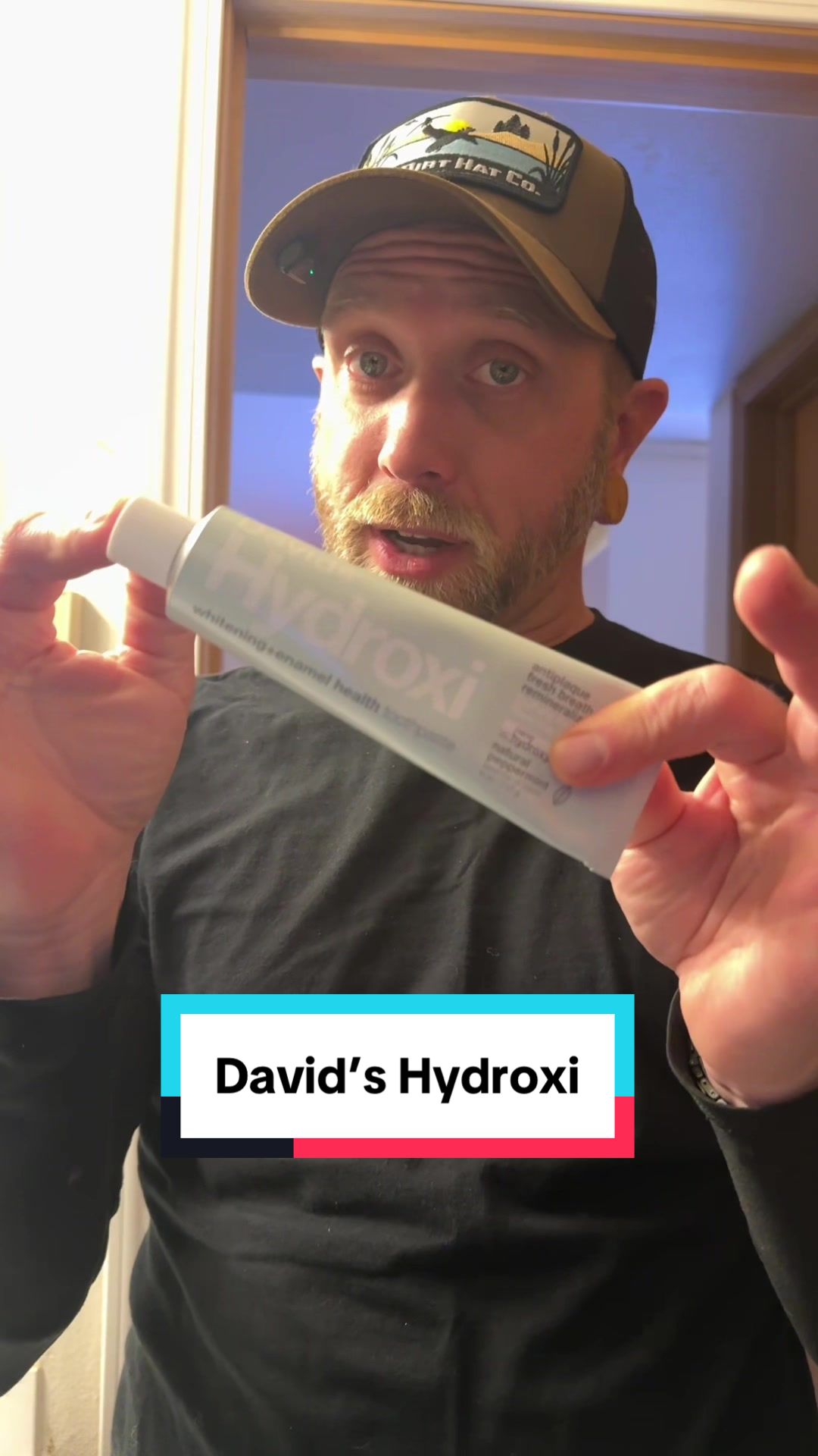 TikTok post by @skyborne.333 for Davids Natural Toothpaste. Caption reads: I’m sure there will be people arguing in the....
