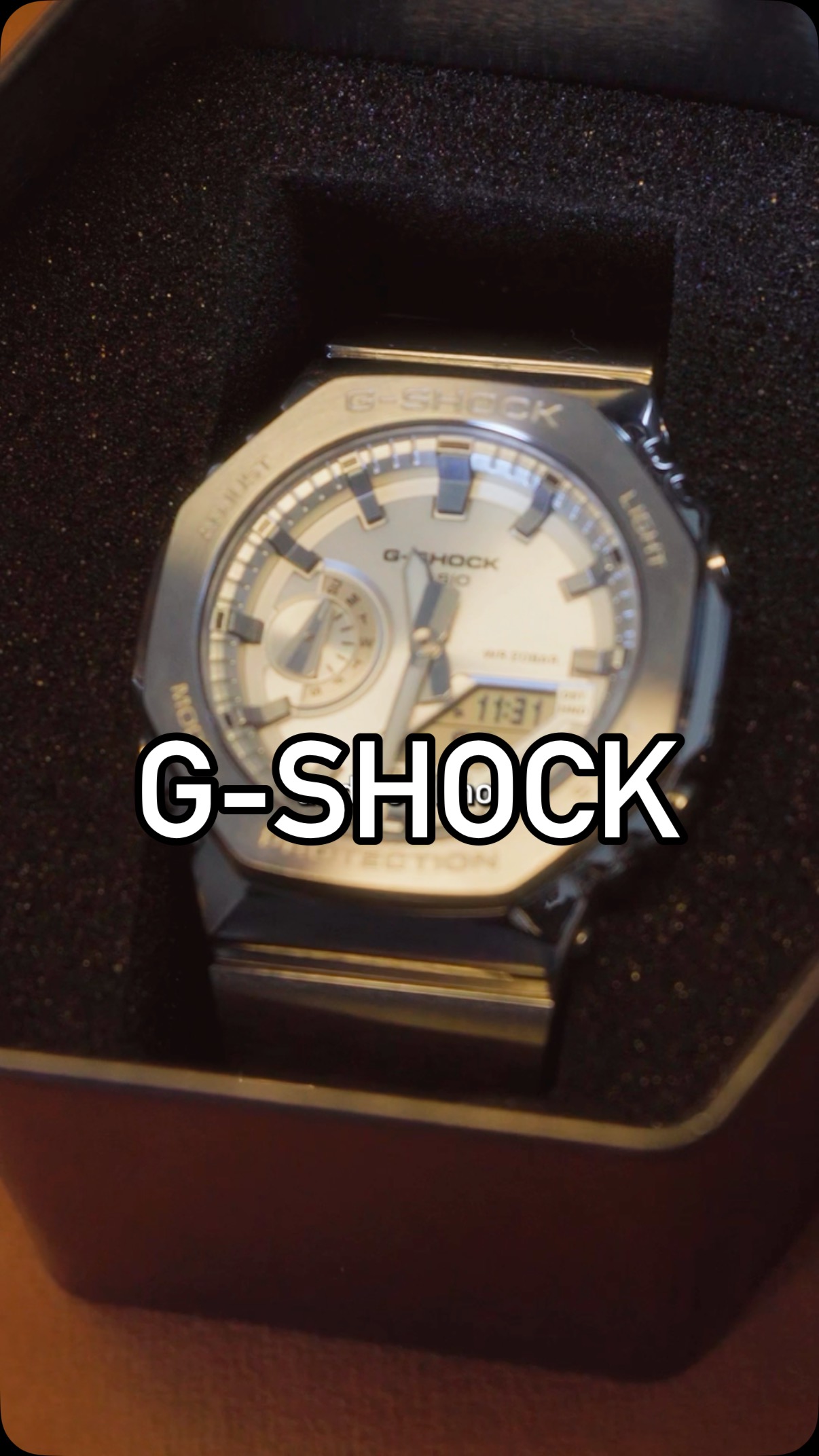 Instagram post by @austinbchen for G-SHOCK. Caption reads: Very subtle flex with my new @gshock_us watch,....