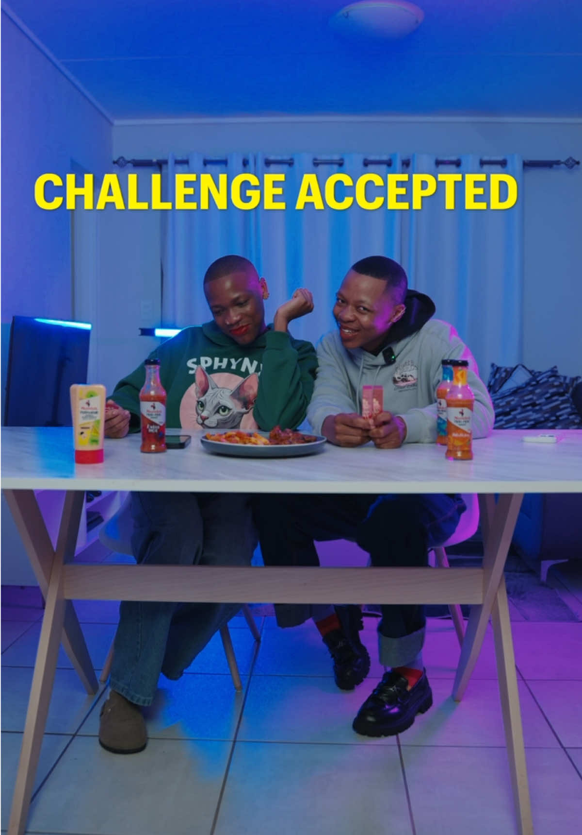 TikTok post by @kagiso.mogola for Maybelline New York. Caption reads: Hot wings? Extra sauce? No problem. Maybelline’s....