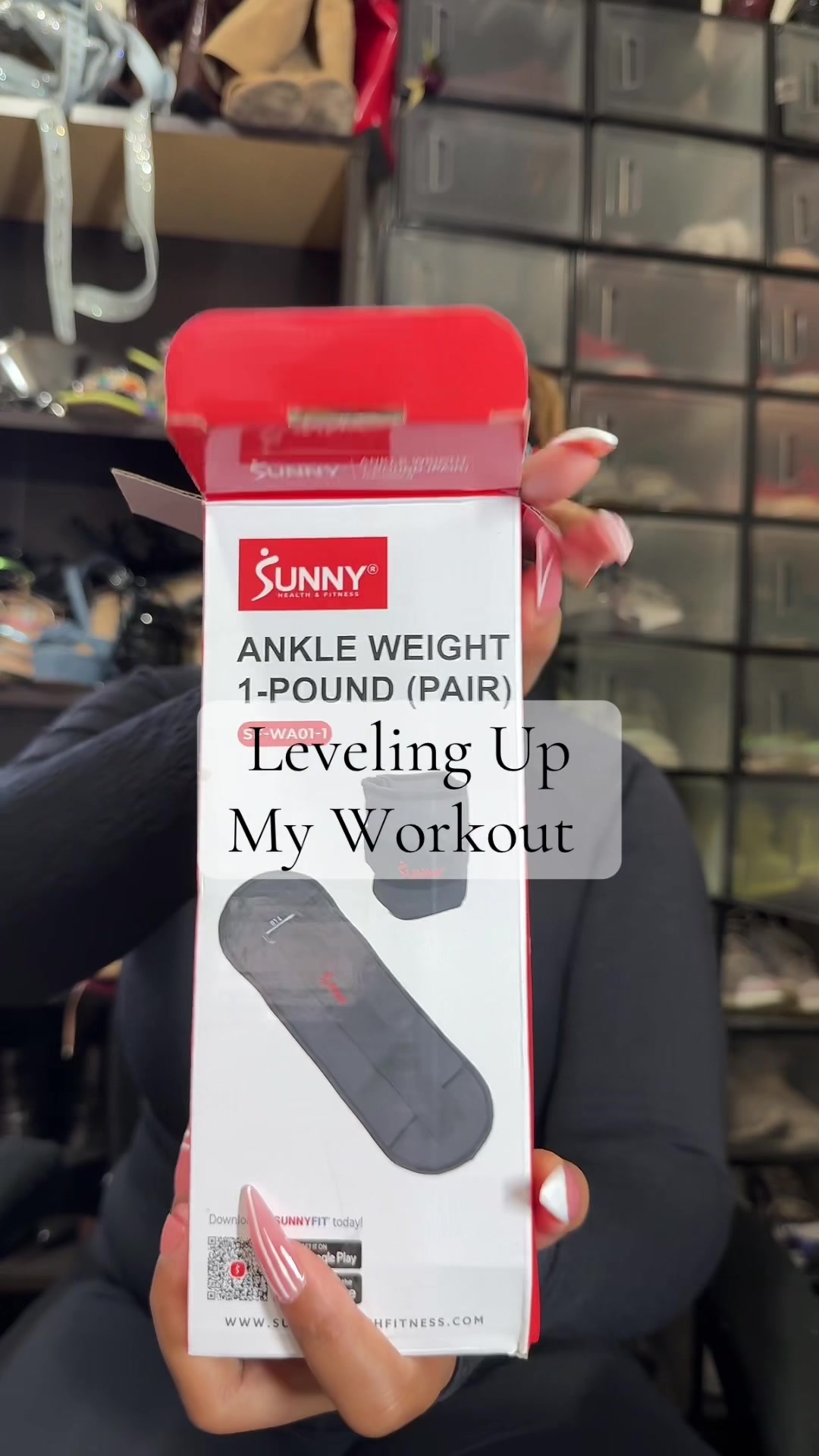 TikTok post by @ohyeathatbri for Sunny Health & Fitness. Caption reads: [...] a new level for me, I’m excited!....