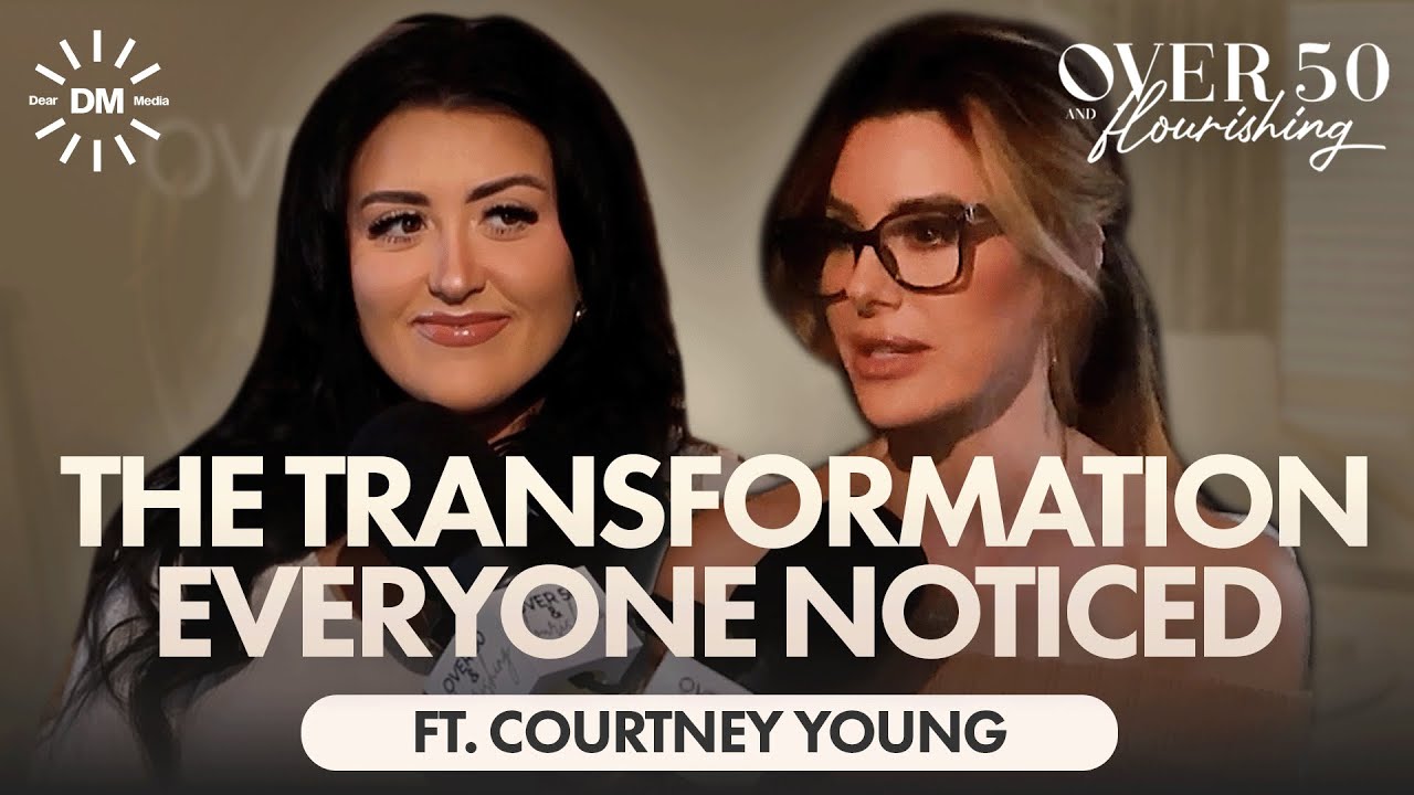 YouTube post by @dominiquesachsetv for Manukora. Caption reads: How Courtney Lost More Than 75 Pounds Without....