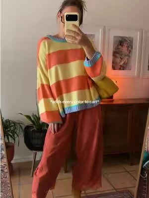 TikTok post by @heyheathert for Fisoew Fashion. Caption reads: [...] are SO GOOD - 5’7” in the Medium @Fisoew....