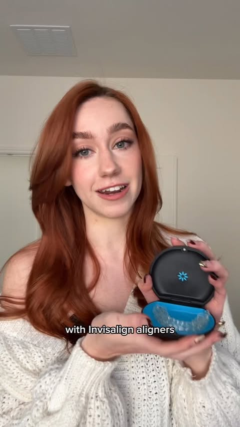 Instagram post by @anasaiaofficial for Invisalign. Caption reads: #InvisalignPartner  The growth from then and now....