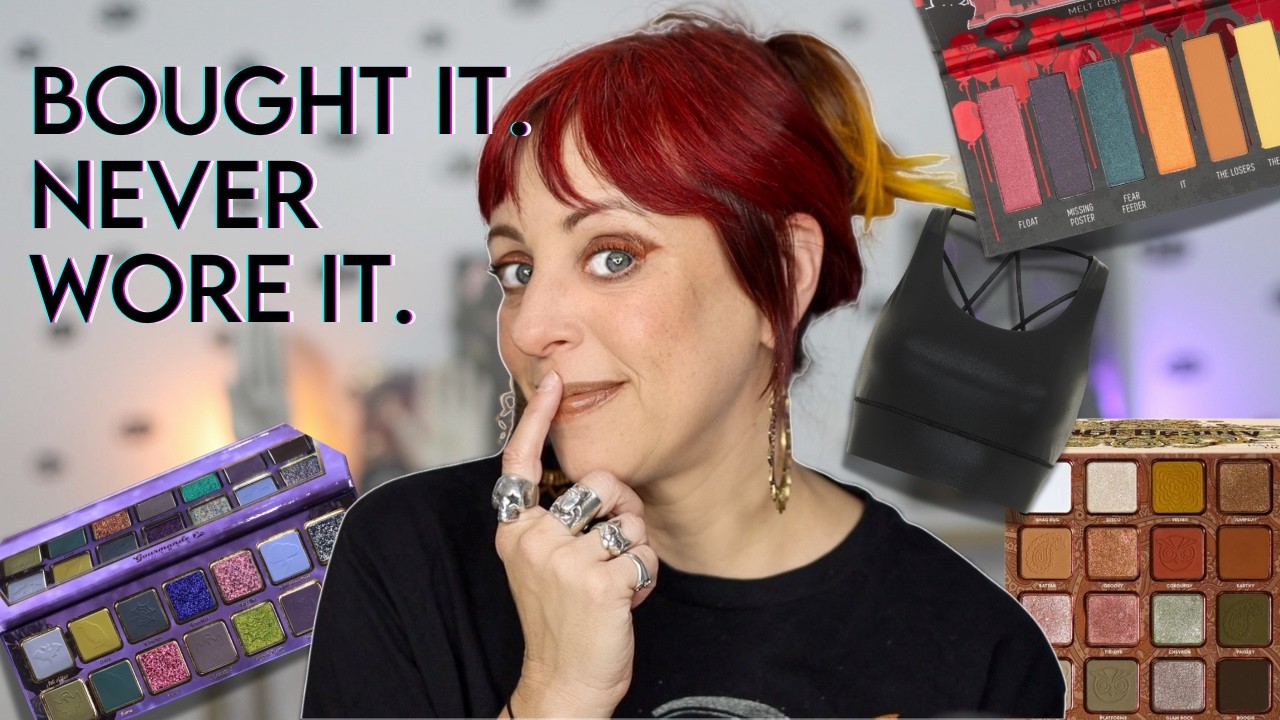 YouTube post by @GlitterFallout for Mercari. Caption reads: The Tags Are Still On It 😅 | My Low Buy Reality....