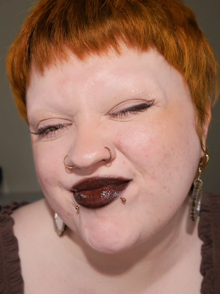 TikTok post by @leealtringer for Girlcult. Caption reads: [...] Makeup lip pencil in: Dark Matter* @Girlcult....