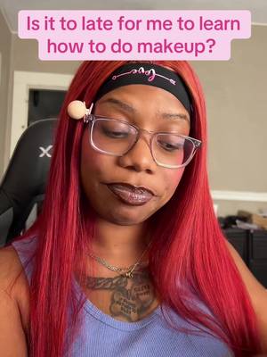TikTok post by @livingwith.hs for MAKE Beauty. Caption reads: [...] me wear eyeliner and eyeshadow @Shop MAKE....