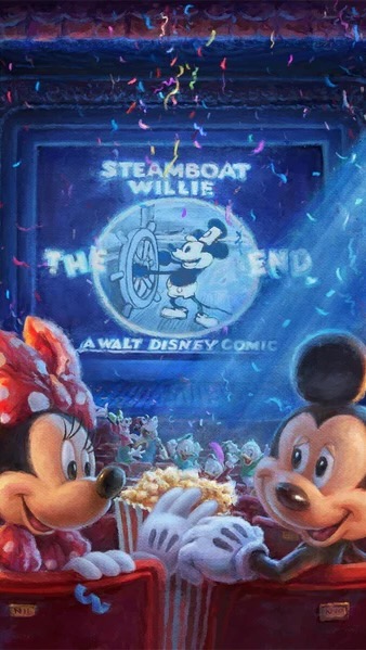 Instagram post by @happiestplacephotography for Thomas Kinkade Studios. Caption reads: [...] artwork while you still....