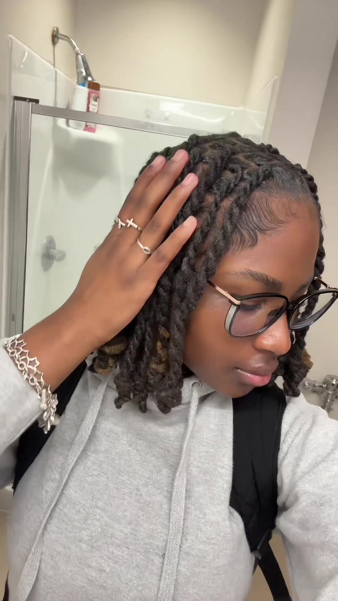 TikTok post by @thekennacole for Hairplexx Beauty. Caption reads: [...] yall ask what I use on my edges, @Hairplexx....