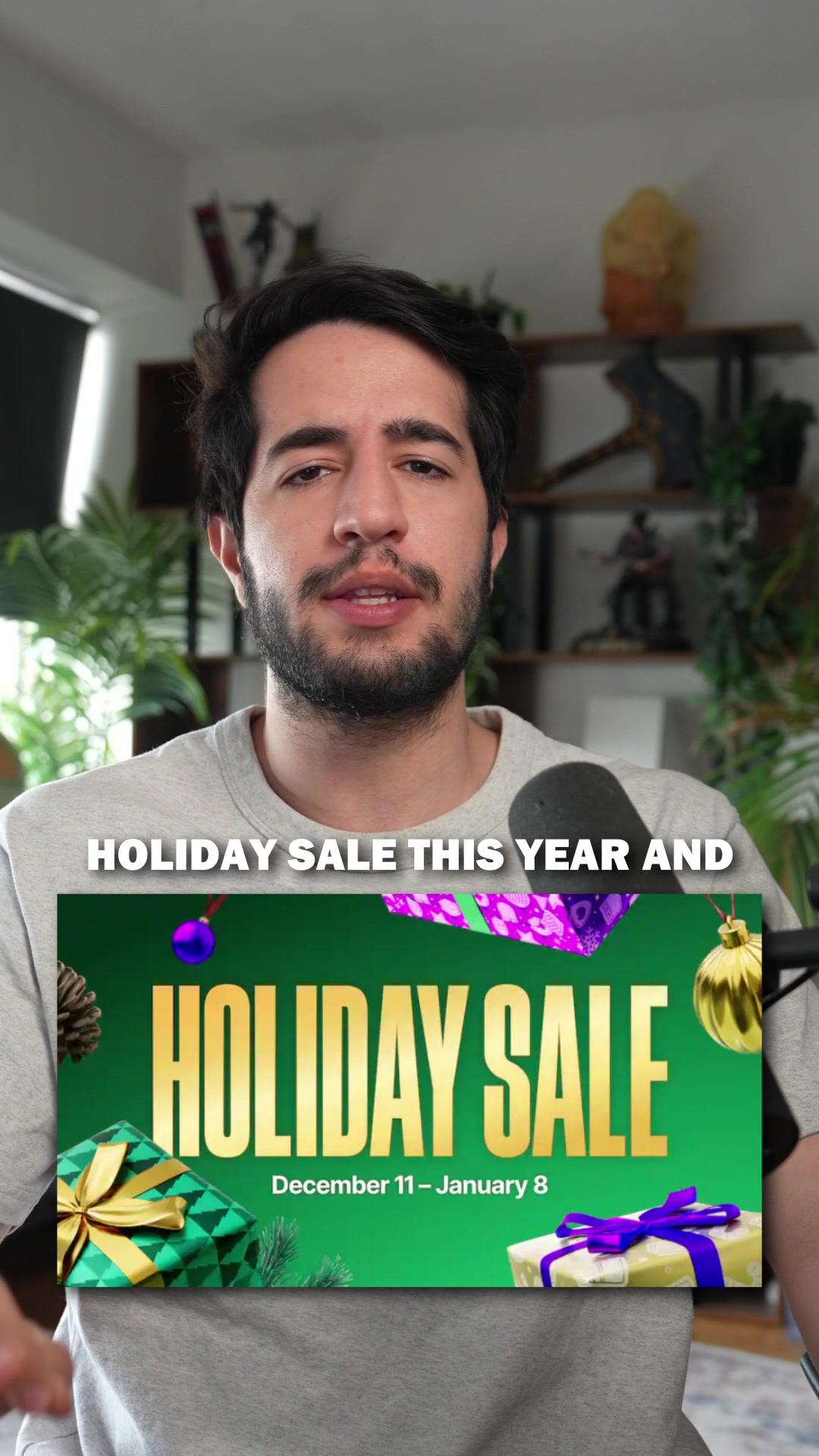 TikTok post by @rredberry for Epic Games. Caption reads: The Epic Games Store Holiday Sale is on right now,....