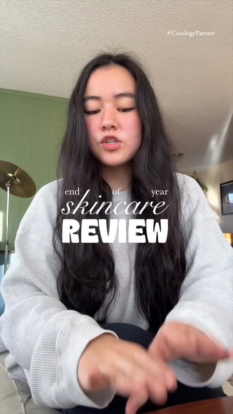 Instagram post by @_amberalexander for Curology. Caption reads: #CurologyPartner another year of skincare in the....