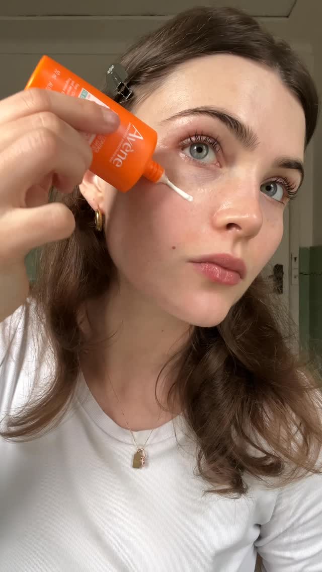 Instagram post by @mollyrosewalkerr for Avène. Caption reads: Sunscreen fluids all the way! We love @avene for....