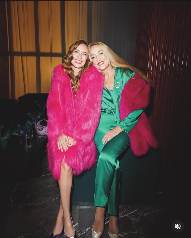 Instagram post by @lizzyjagger for Marc Cain. Caption reads: Had fun at @marccain in #Berlin with #Mom....