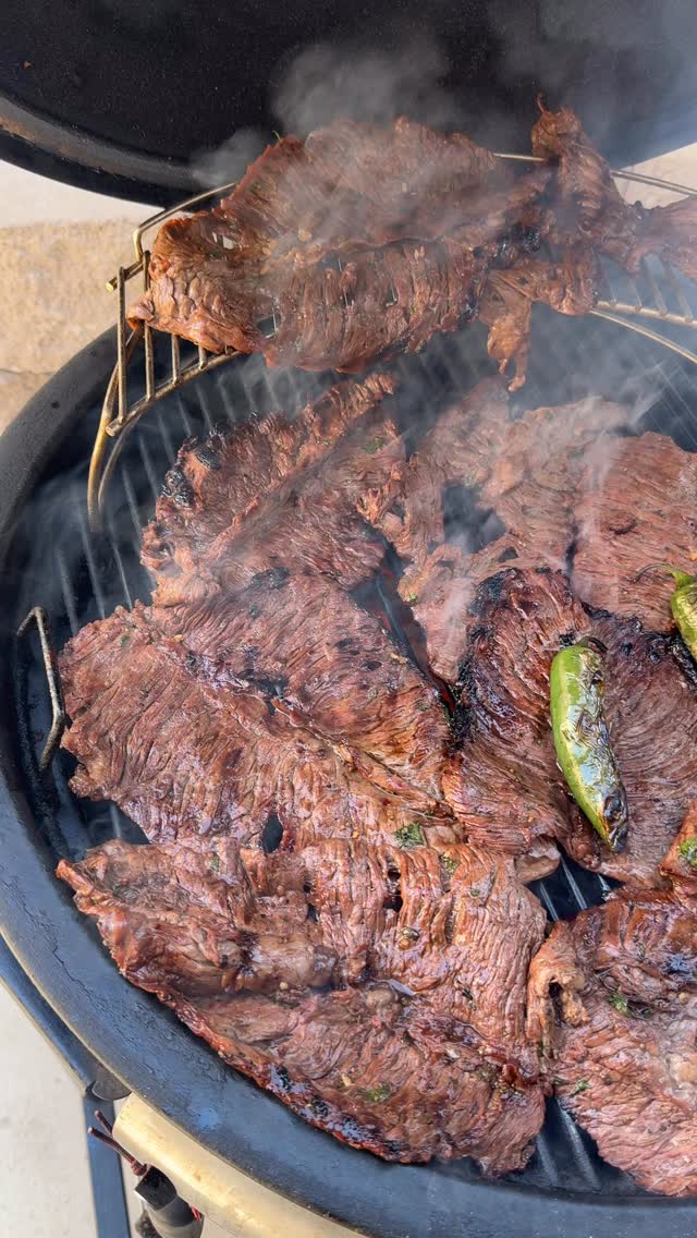 Instagram post by @tony_and_maribel for Kikkoman USA. Caption reads: #ad 🔥Soy Asada Style🔥 This isn’t your average....