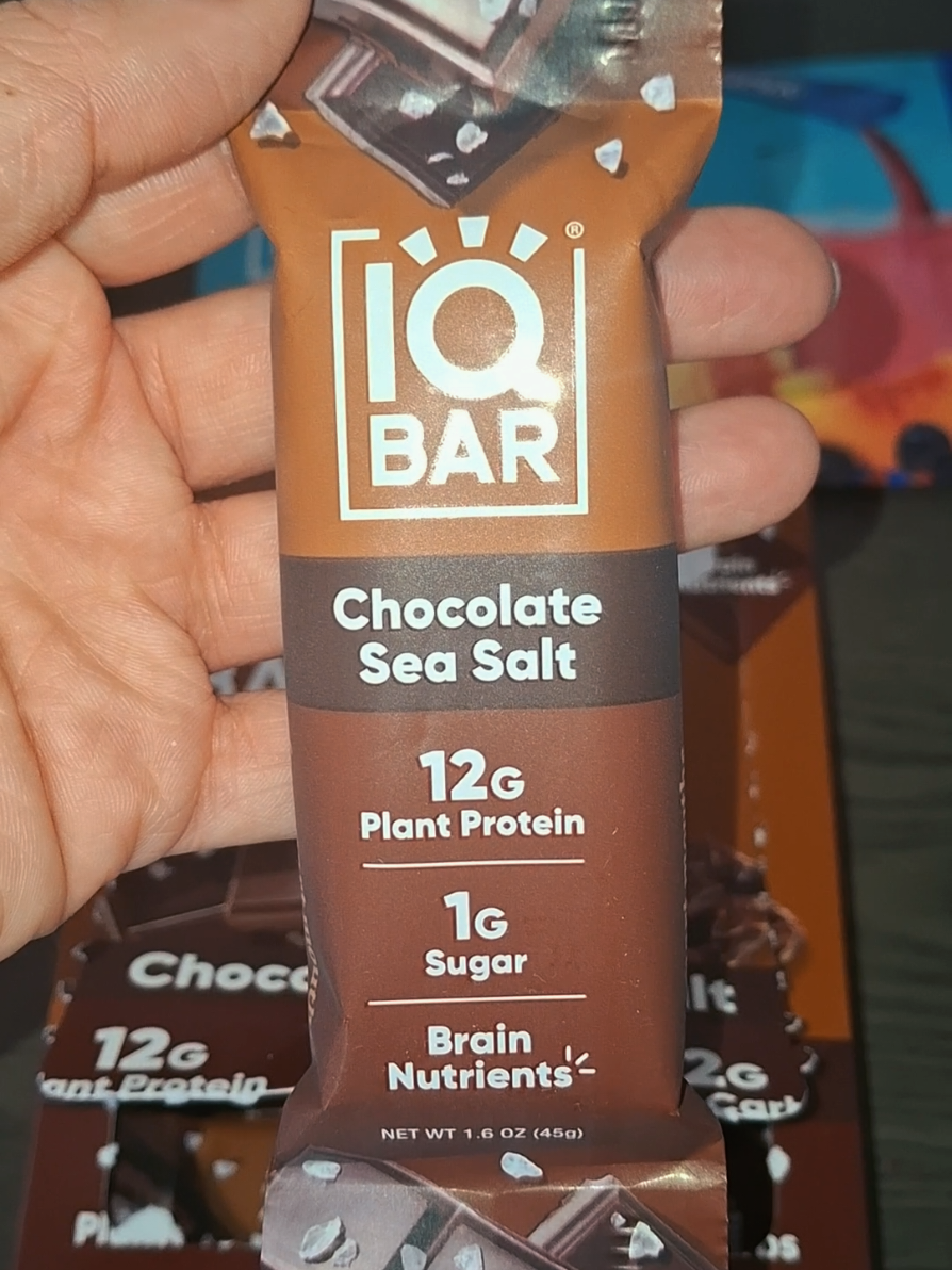 TikTok post by @kari16581 for IQBAR. Caption reads: Busy days call for smart choices. IQBAR is packed....