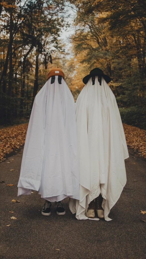 Instagram post by @rusticbones for Will & Bear. Caption reads: Had to join in on the ghost sheet trend! 👻I wanna....