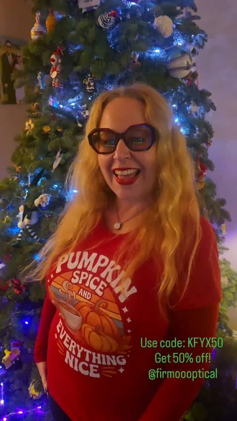 Instagram post by @danisdecadentdeals for Firmoo. Caption reads: [...] 🤓✨ Obsessed with my new glasses....