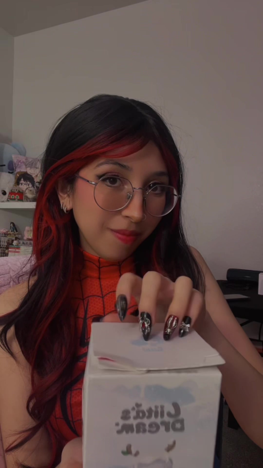 TikTok post by @babyspoonuwu for TNT SPACE. Caption reads: Another blindbox unboxing videooo from tnt space,....