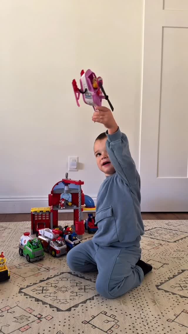 Instagram post by @alyssegilbert for PAW Patrol. Caption reads: Toddler approved!!✔️ Paw Patrol’s Fire Rescue....