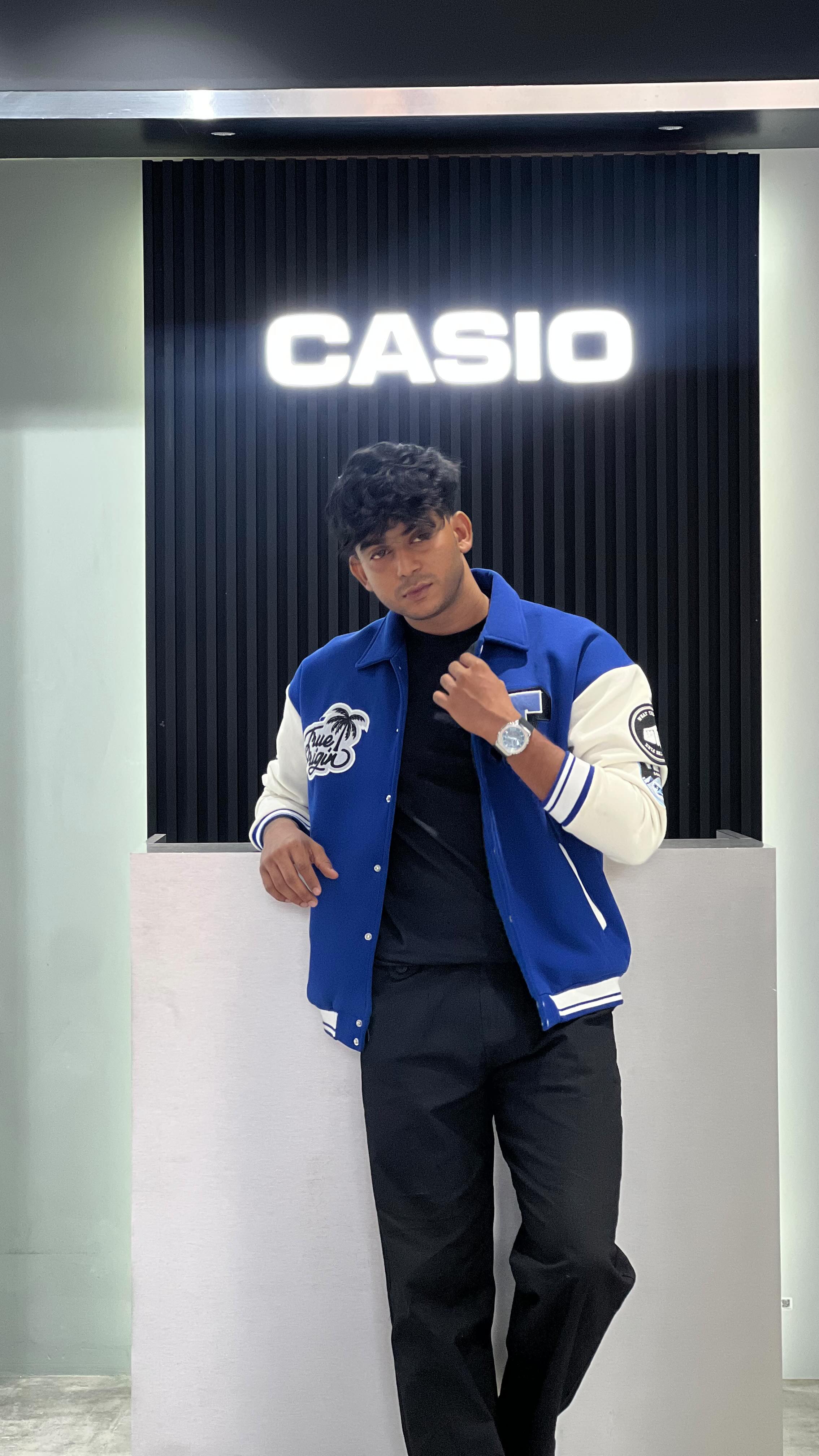 Instagram post by @rouf_saifal for G-SHOCK. Caption reads: A brand-new Casio Store is now open in Thrissur,....
