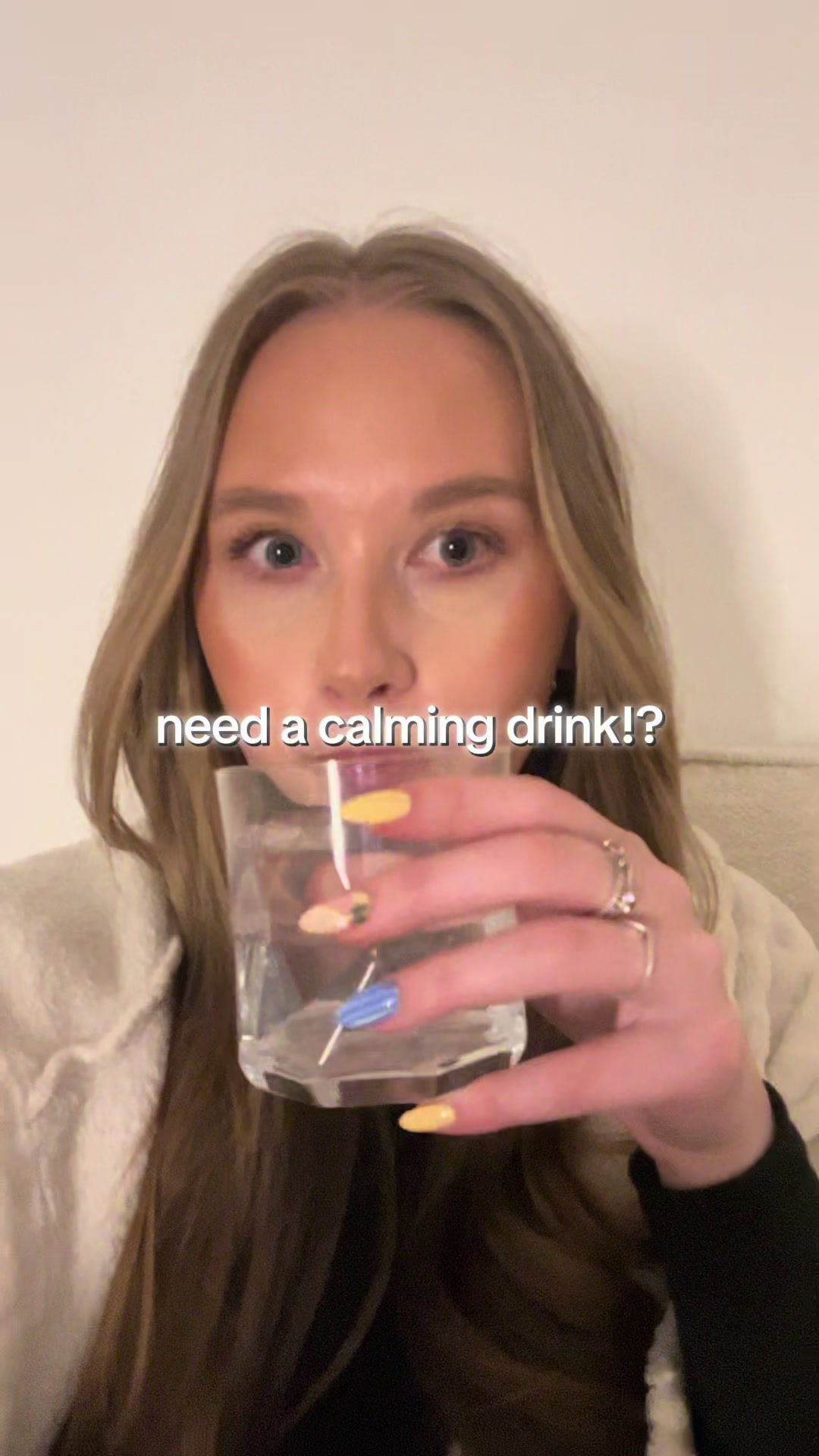 TikTok post by @_kirsty.jane_ for Natural Vitality®. Caption reads: relax & rejuvenate 🍋 #calm #wellbeing #magnesium....