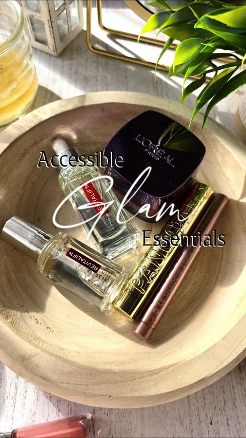 Instagram post by an influencer for L'Oréal Paris. Caption reads: Accessible glam is about looking and feeling....