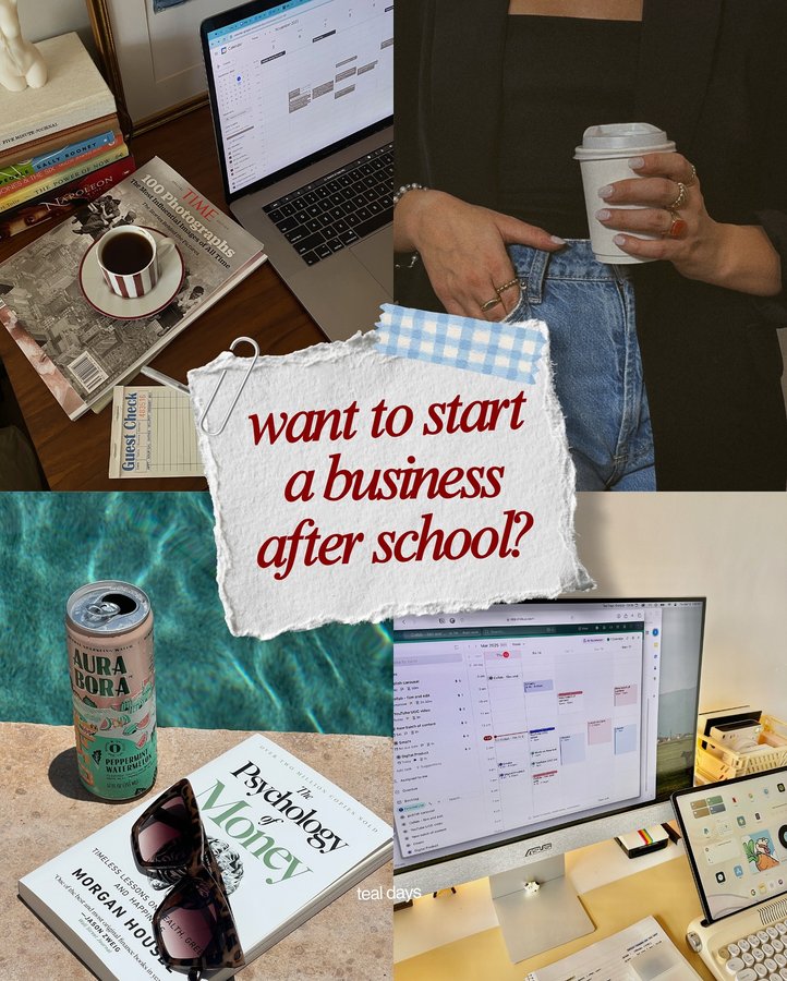 Instagram post by @teal.days for ClickUp. Caption reads: [...] juggling my life as a teacher 🩵 

@clickup....