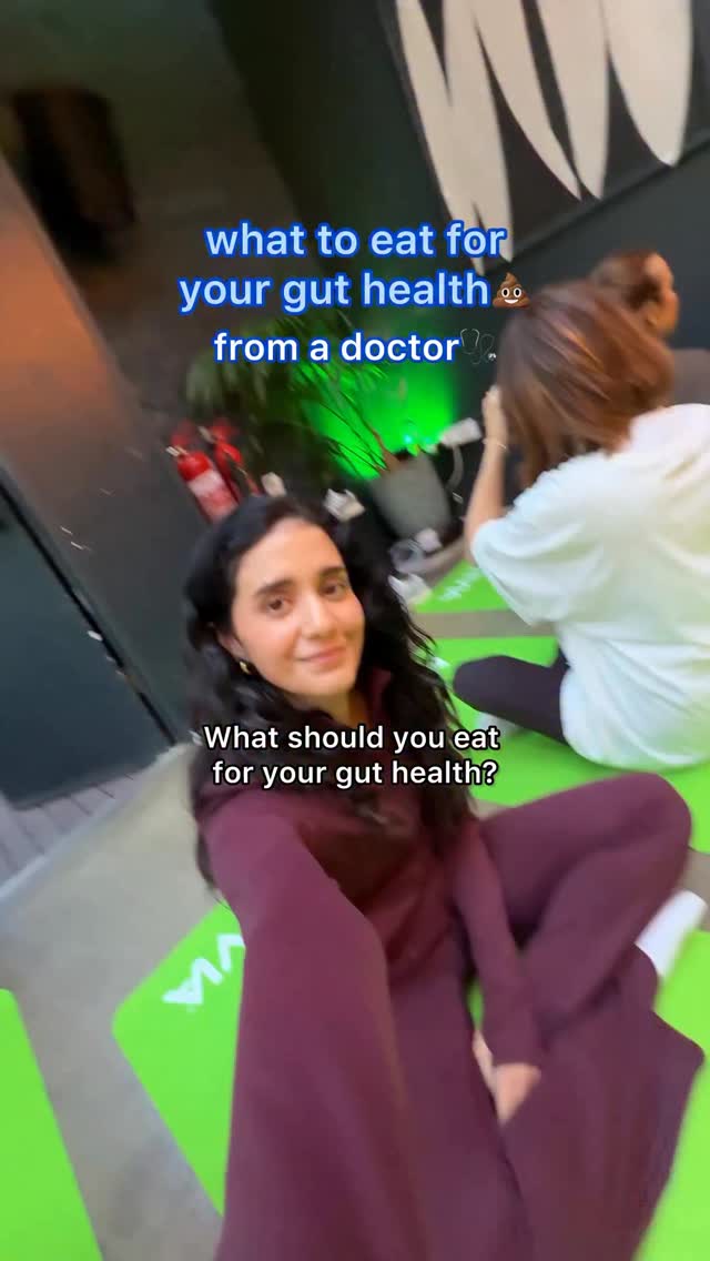 Instagram post by @emanmbutt for Activia. Caption reads: AD what you might not know about your gut health -....