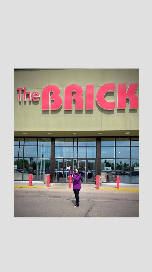 Instagram post by @baiti_ana for The Brick. Caption reads: [...] some of their kitchen appliances. 

The....