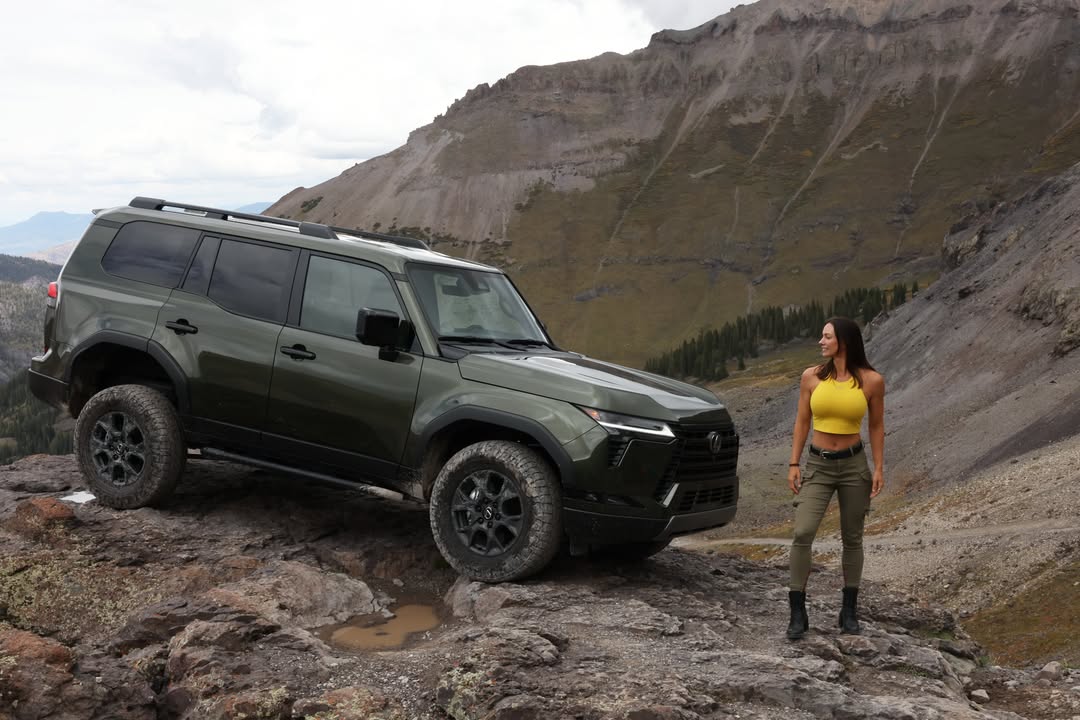 Instagram post by @jannabreslin for Lexus. Caption reads: @lexususa gave me the opportunity to get behind....