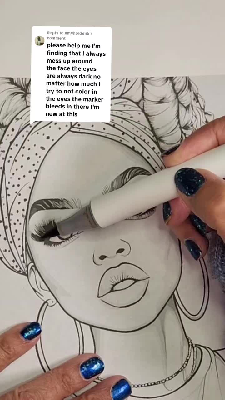 TikTok post by @kimmizkreationz for Ohuhu. Caption reads: [...] ~~ all in an easy simple way -- Using:....