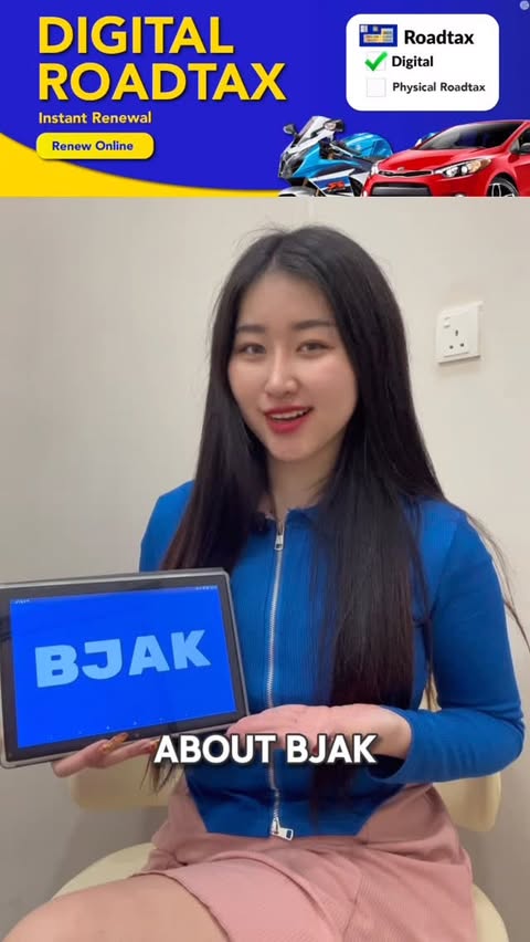 Instagram post by @angeline_cash for BJAK. Caption reads: [...] you can manage everything digitally with....