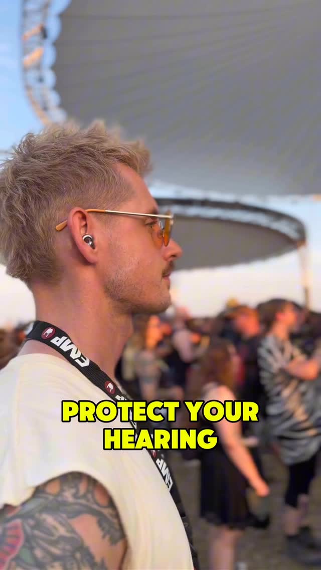 Instagram post by @fellbrink for Loop Earplugs. Caption reads: Look damn good while protecting your hearing with....