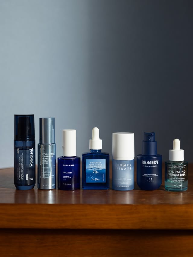 Instagram post by @myfadingskin for ALLIES OF SKIN. Caption reads: [...] entry point into hydration layering.....