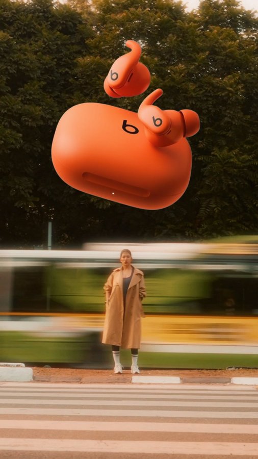 Instagram post by @vaishnavi.boora for Beats by Dre. Caption reads: Life moves fast. My beats move faster ⚡️....