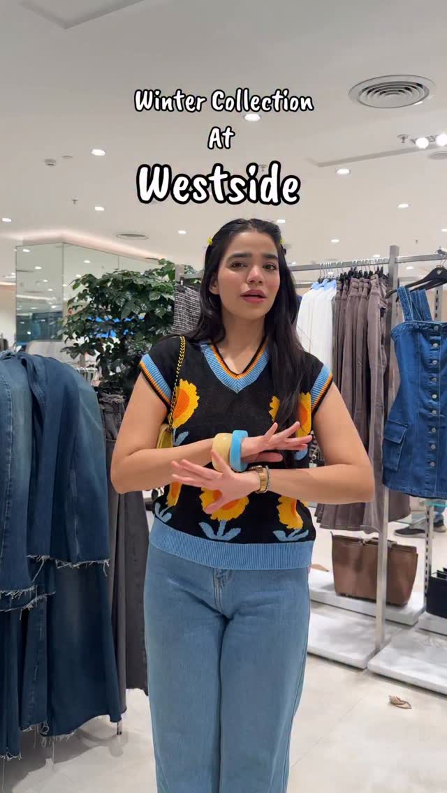 Instagram post by @tanyakhannaa for Westside Stores. Caption reads: Winter Essential Finds from @westsidestores....