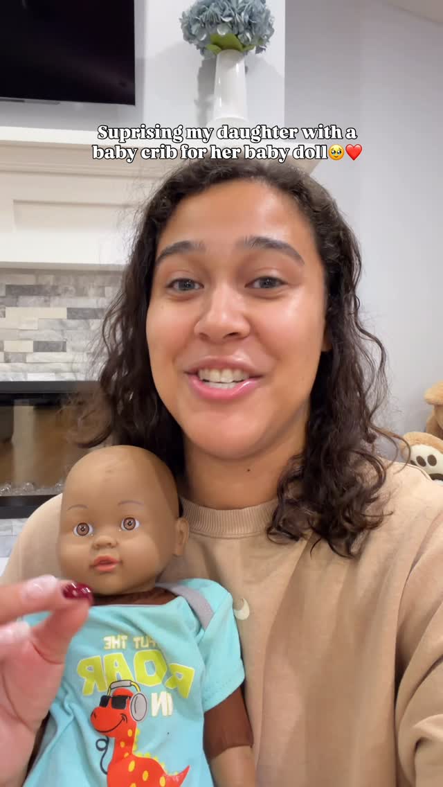 Instagram post by @lifeofkenziew for Melissa & Doug. Caption reads: She loved it!🥹😂

Yes, her baby dolls name is....