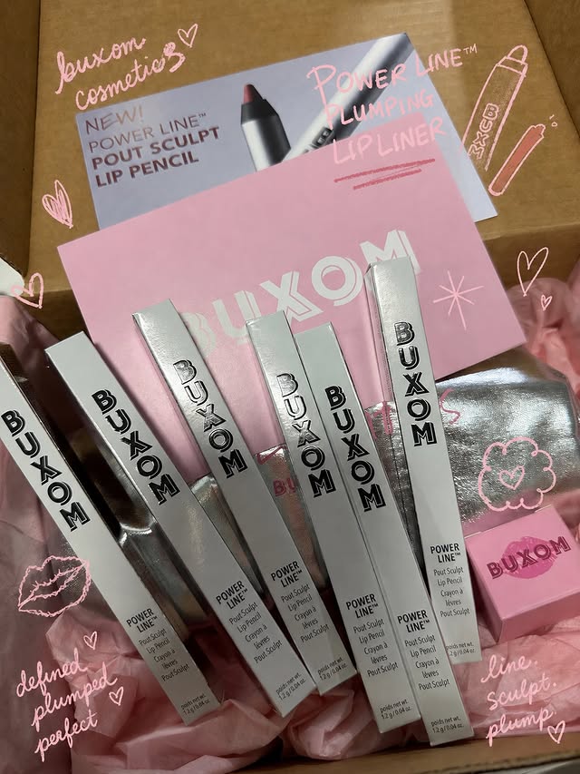 Instagram post by @heyitshiroko for BUXOM Cosmetics. Caption reads: [...] me excited every single time 🥺🤍 ✨....