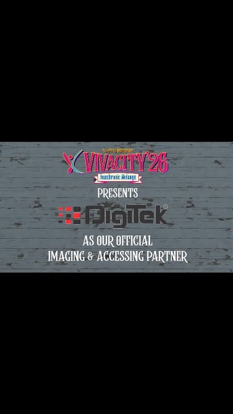 Instagram post by @vivacity_lnmiit for Digitek. Caption reads: [...] magic 📸✨ ​We are pleased to announce....