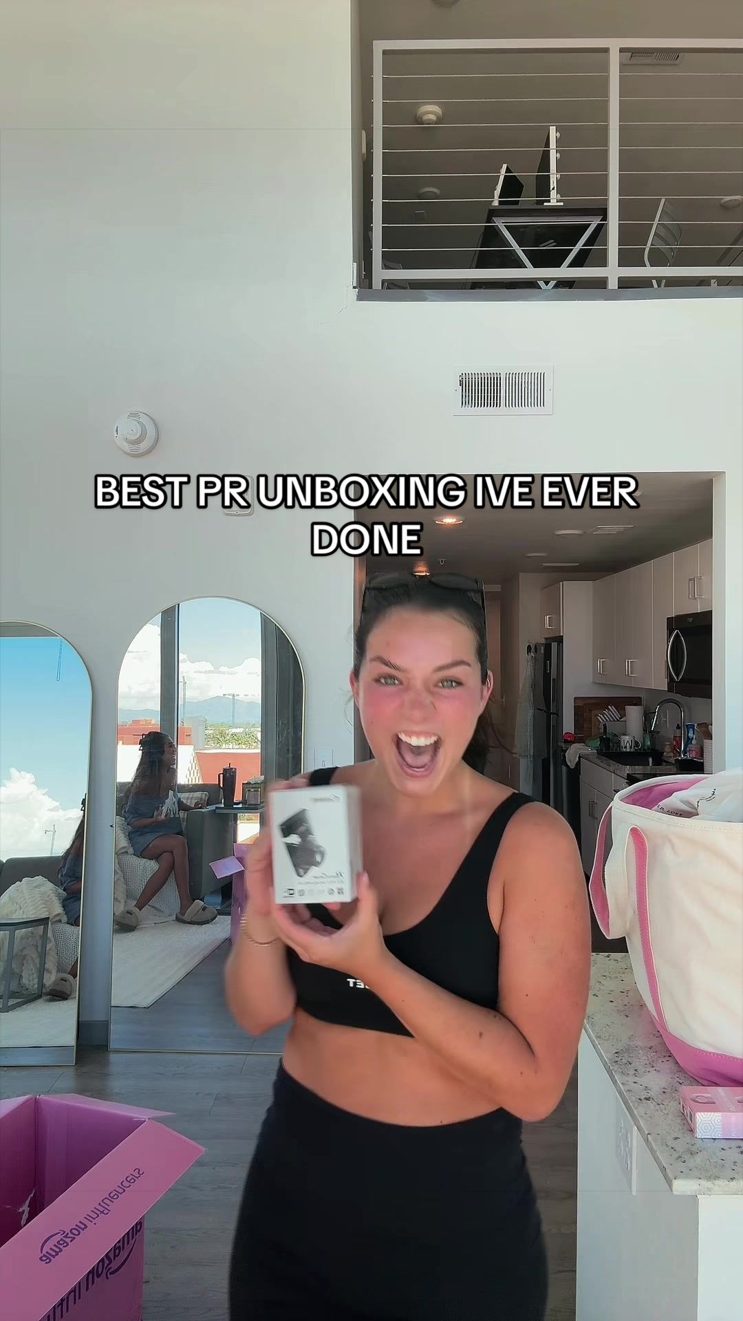 TikTok post by @thisisnotella for Amazon Influencer ID. Caption reads: Guys. Please watch this video I’m in absolute....