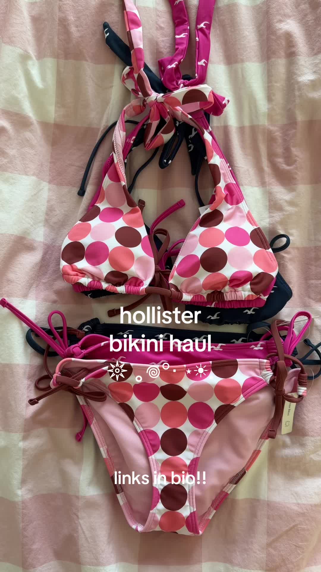 TikTok post by @natalieeseah for hollister. Caption reads: im so in love with these @hollister....